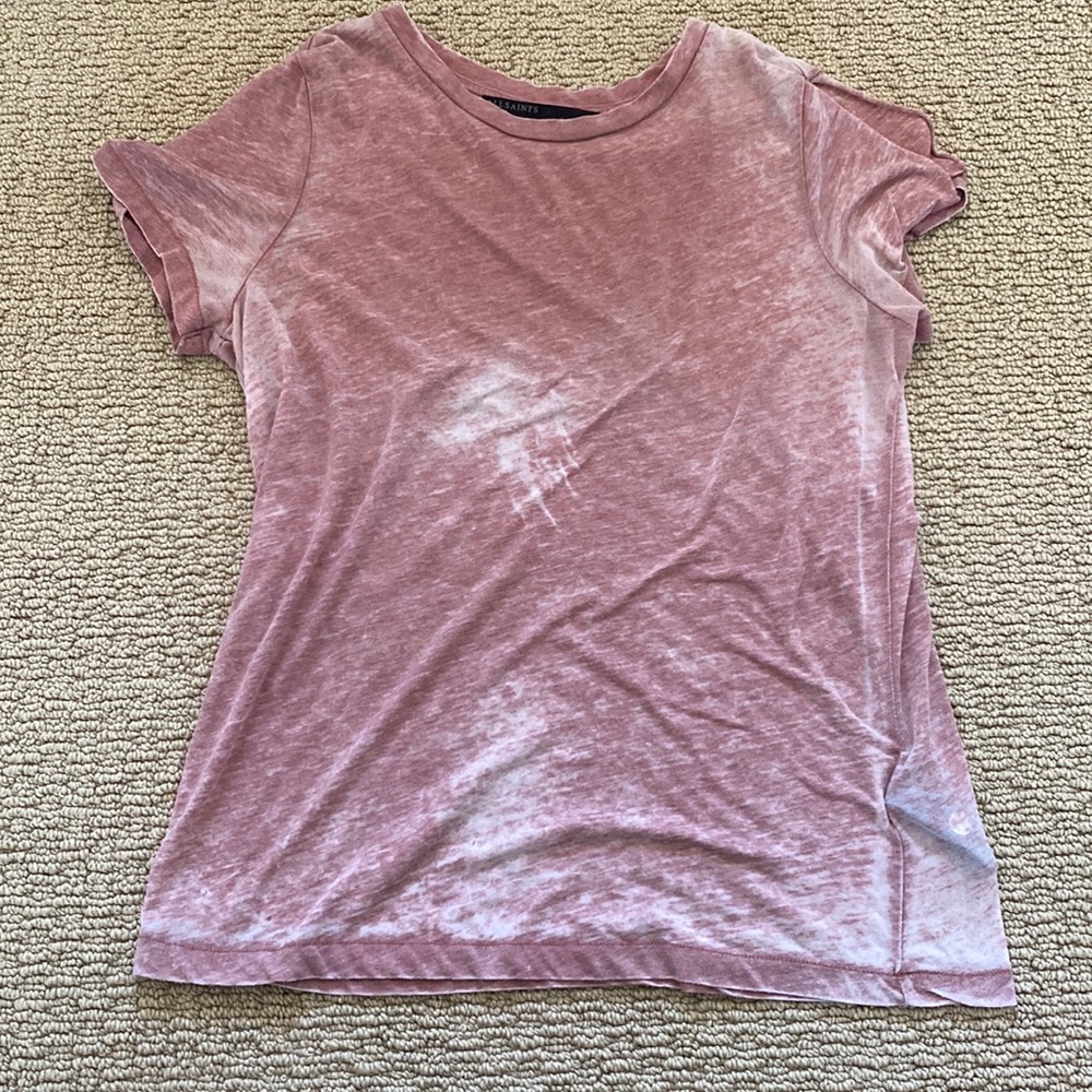 All Saints open shoulder t-shirt